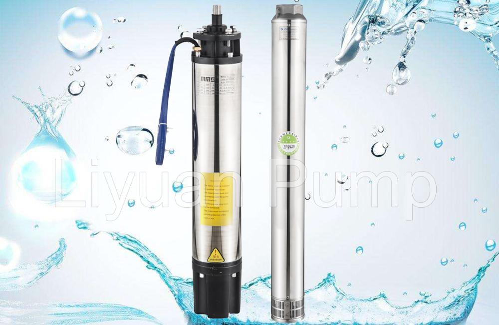 6'' China Water Pump Electric Borehole Pumps Cooling Submersible Motor - Forged Iron Head
